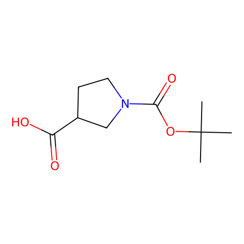 1-((Tert-butoxy)carbonyl)pyrrolidine-3-carboxylic acid structure
