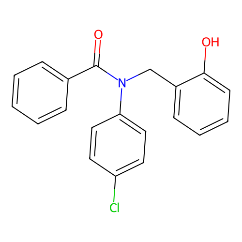 N-(4-chlorophenyl)-N-(2-hydroxybenzyl)benzamide structure