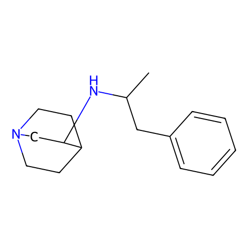 N-(1-phenylpropan-2-yl)-1-azabicyclo[2.2.2]octan-3-amine structure