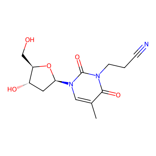 3-(2-Cyanoethyl)thymidine structure