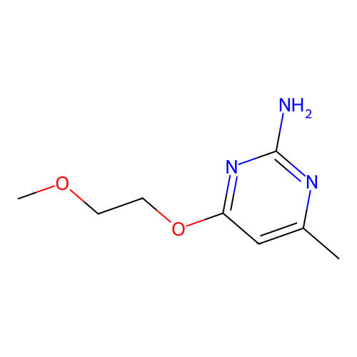 4-(2-Methoxyethoxy)-6-methylpyrimidin-2-amine structure