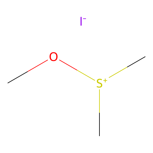 Methoxy(dimethyl)sulfanium iodide structure