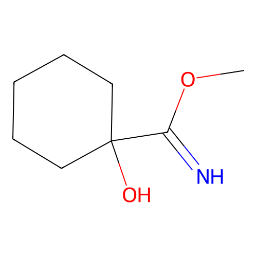 Methyl 1-hydroxycyclohexane-1-carboximidate structure