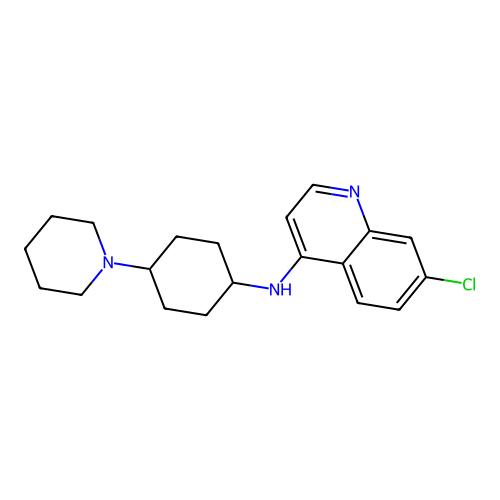 7-Chloro-n-[4-(piperidin-1-yl)cyclohexyl]quinolin-4-amine structure