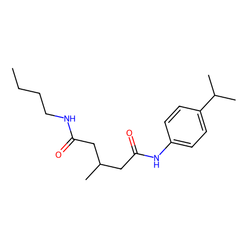 N-butyl-3-methyl-N'-[4-(propan-2-yl)phenyl]pentanediamide structure