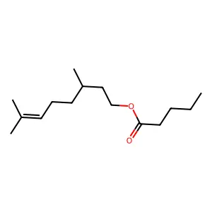 Citronellyl valerate structure