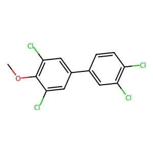 1,1'-Biphenyl, 3,3',4',5-tetrachloro-4-methoxy- structure