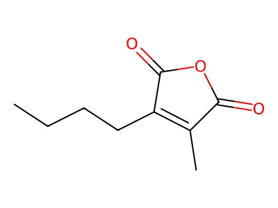 3-Butyl-4-methylfuran-2,5-dione structure