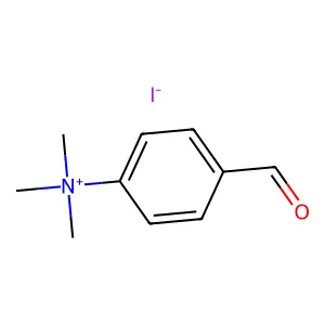 Benzenaminium, 4-formyl-N,N,N-trimethyl-, iodide (1:1) structure
