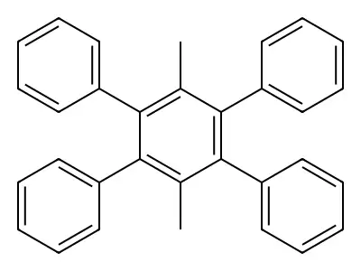 3',6'-Dimethyl-4',5'-diphenyl-1,1':2',1''-terphenyl structure