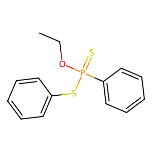 O-Ethyl S-phenyl phenylphosphonodithioate structure
