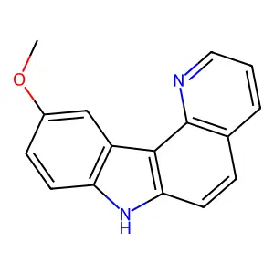 7H-Pyrido(3,2-c)carbazole, 10-methoxy- structure