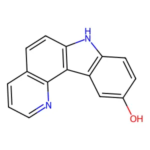 7H-Pyrido(3,2-c)carbazol-10-ol structure