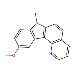 7H-Pyrido(3,2-c)carbazole, 10-methoxy-7-methyl- structure