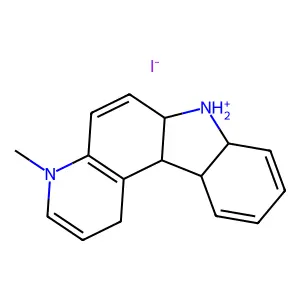 4-Methyl-7H-pyrido(2,3-c)carbazolium iodide structure