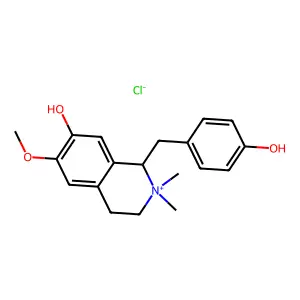 木兰箭毒碱氯化物 structure