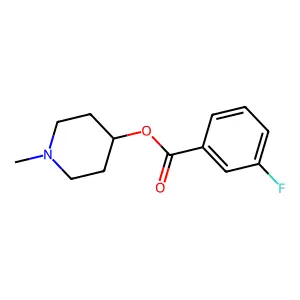 1-Methylpiperidin-4-yl 3-fluorobenzoate structure