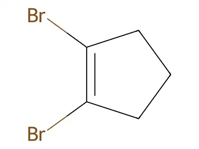1,2-Dibromocyclopentene structure