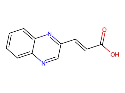 3-Quinoxalin-2-yl-acrylic acid structure