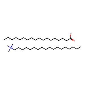 Octadecyltrimethylammonium stearate structure