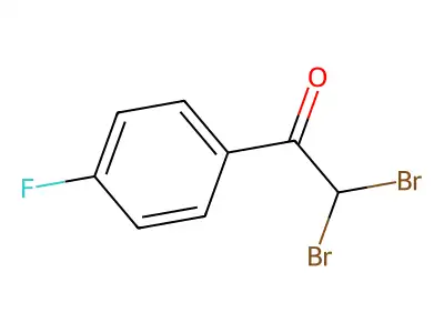 2,2-Dibromo-1-(4-fluorophenyl)ethanone structure