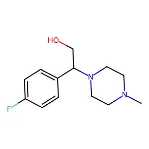 1-Piperazineethanol, beta-(p-fluorophenyl)-4-methyl- structure
