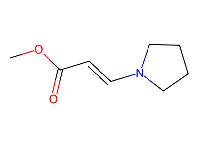 Methyl 3-pyrrolidin-1-ylprop-2-enoate structure