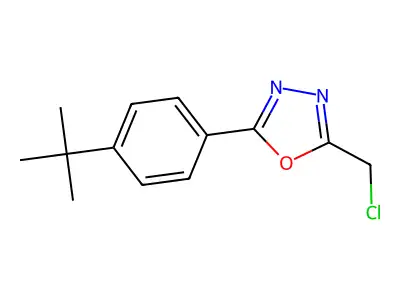 2-[4-(tert-Butyl)phenyl]-5-(chloromethyl)-1,3,4-oxadiazole structure
