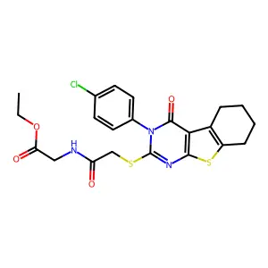 C22H22ClN3O4S2 structure