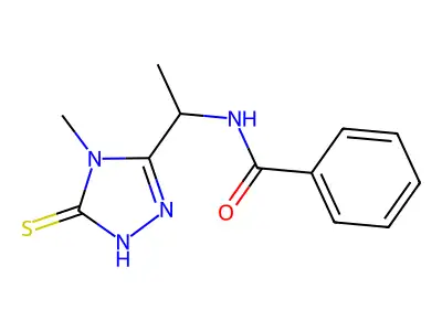 N-[1-(5-Mercapto-4-methyl-4H-[1,2,4]triazol-3-yl)-ethyl]-benzamide structure