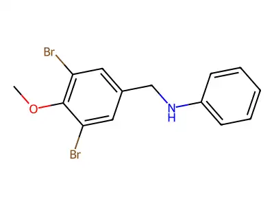 N-(3,5-dibromo-4-methoxybenzyl)aniline structure