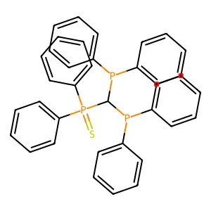 [Bis(diphenylphosphanyl)methyl](diphenyl)sulfanylidene-lambda~5~-phosphane structure