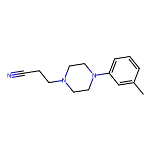 3-[4-(3-Methylphenyl)piperazin-1-yl]propanenitrile structure