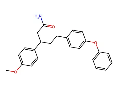 3-(4-Methoxyphenyl)-5-(4-phenoxyphenyl)pentanimidic acid structure