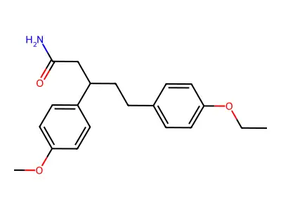 5-(4-Ethoxyphenyl)-3-(4-methoxyphenyl)pentanimidic acid structure
