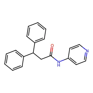 3,3-Diphenyl-N-(4-pyridyl)propionamide structure