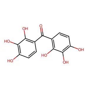 Bis(2,3,4-trihydroxyphenyl)methanone structure