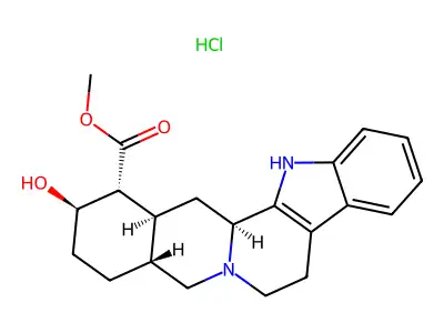 beta-Yohimbin hydrochloride structure