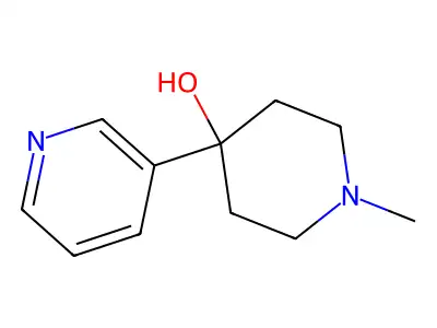 4-Piperidinol, 1-methyl-4-(3-pyridinyl)- structure