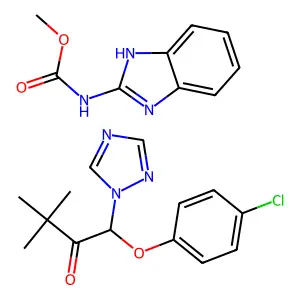 Carbendazim/triadimefon structure