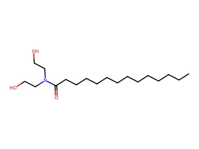 Myristic acid diethanolamide structure
