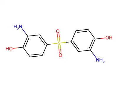 4,4'-Sulphonylbis(2-aminophenol) structure