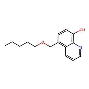 5-[(Pentyloxy)methyl]quinolin-8-ol structure