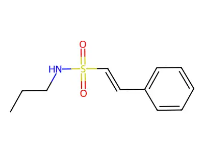2-phenyl-N-propylethene-1-sulfonamide structure