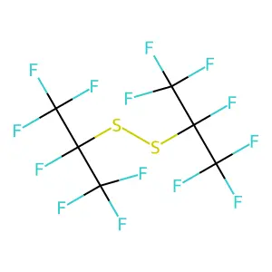 Di(isopropyl) disulfide, perfluoro- structure