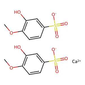愈创木酚磺酸钙 structure