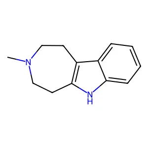 Azepino(4,5-b)indole, 1,2,3,4,5,6-hexahydro-3-methyl- structure