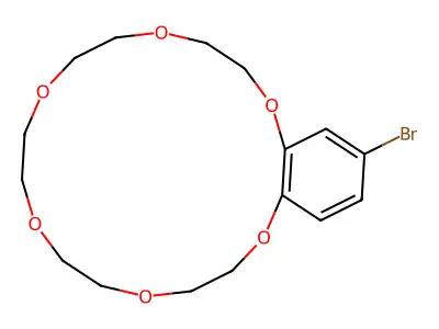 4'-Bromobenzo-18-crown 6-Ether structure