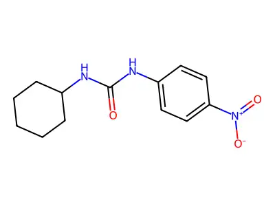 1-Cyclohexyl-3-(4-nitrophenyl)urea structure