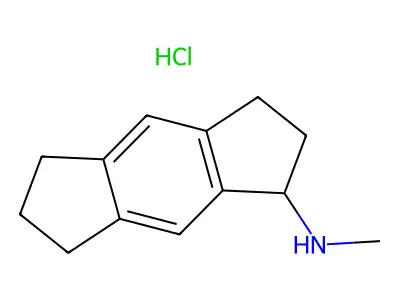 1,2,3,5,6,7-Hexahydro-N-methyl-s-indacen-1-amine hydrochloride structure